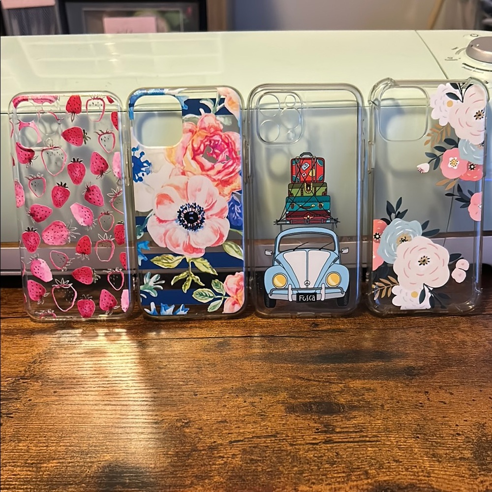 Summery Floral and Car Design Phone Cases